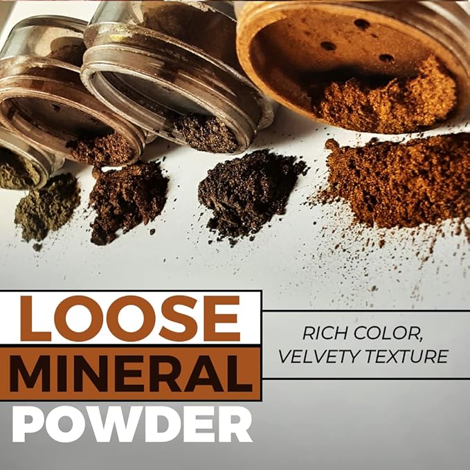 Concrete Minerals Metallic Eyeshadow, Silky- Smooth and Highly Pigmented, Longer-Lasting With No Creasing, 100% Vegan and Cruelty Free, Handmade in USA, 8 Grams Loose Mineral Powder (Jinxed)