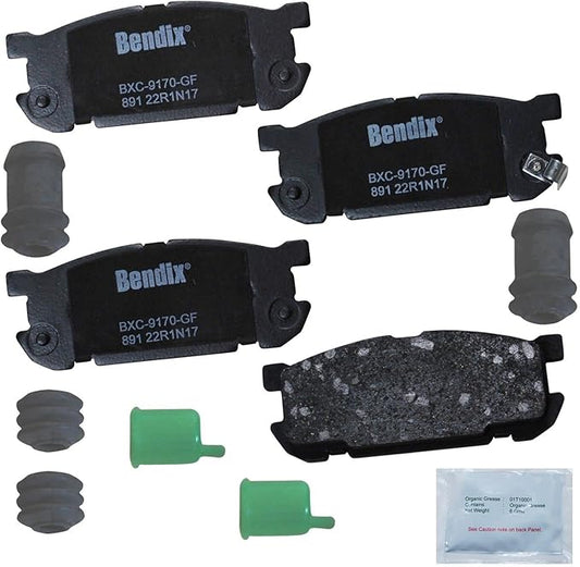 Bendix Priority1 CFC891 Ceramic Rear Brake Pads for Mazda Miata 2005-2001