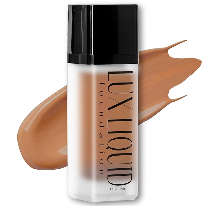 Organic Aloe-Based LUX Liquid Foundation, Natural Vegan Gluten-Free Made in USA, Coffee