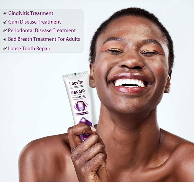 Gingivitis Treatment Toothpaste, Gum Disease Treatment Plaque Remover, Periodontitis Treatment at Home, Gum Repair for Receding Gums Regrowth, Bad Breath Treatment Hydroxyapatite Toothpaste