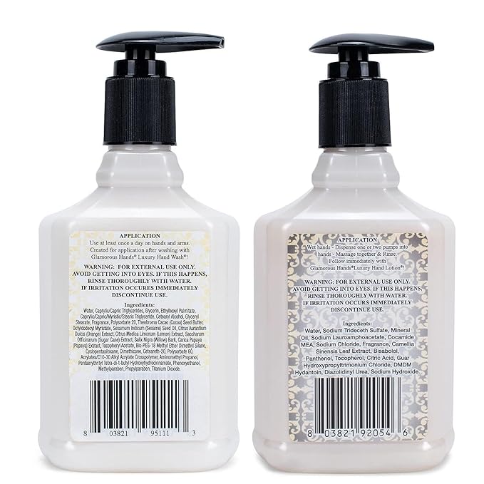Worldwide Nutrition Bundle: Tyler Eucalyptus Glamorous Hand Wash and Hand Lotion Gift Set - 2 Pack, 8 Oz Scented Pump Bottles for Luxury Skin Care and Multi-Purpose Key Chain