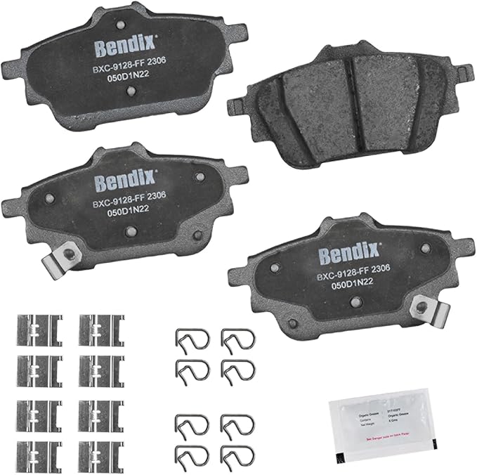 Bendix Priority1 CFC2306 Ceramic Rear Brake Pads for Nissan Sentra 2023-2020