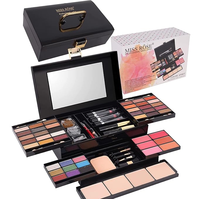 58 Color Professional Makeup pallet, Makeup Kit for Women Full Kit,All In One Makeup Set,Makeup Gift Set for Women&Girls&Teen (331N)
