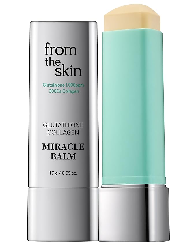 Glutathione Collagen Miracle Balm – SPF 50+ Anti-Wrinkle Sunscreen Stick for Radiant and Youthful Skin - Pore Covering Silky Finish Sunblock Stick, 0.59oz.