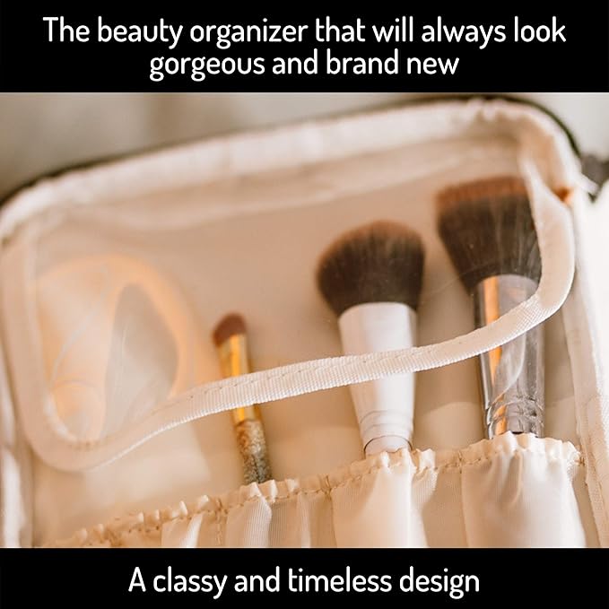 Large Travel Makeup Bag for Women - Black Make Up Bag for Women - Travel Cosmetic Bag - Makeup Case Gifts for Women, Makeup Organizer Bag, Travel Toiletry Bag for Women