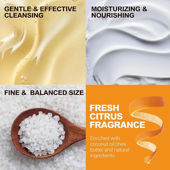 Gift Baskets for Men - Bath Spa Gift Set, Body and Earth Citrus Scented Mens Bath Set with Body Lotion, Face Wash, Shower Gel, Bubble Bath, Loofa & More, Father's Day Gifts