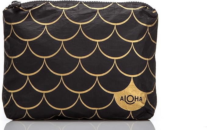 ALOHA Collection Small Pouch | Lightweight, Packable, and Splash-Proof Makeup Pouch | Easy to Clean