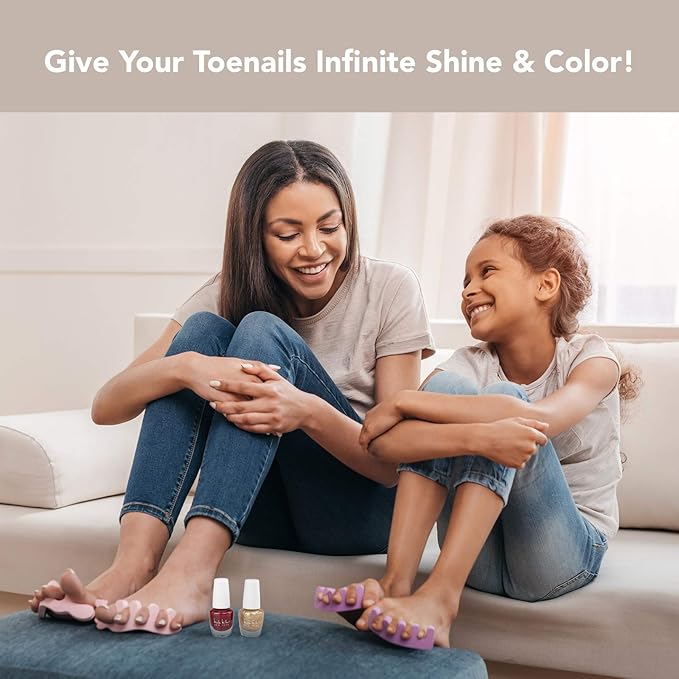 Nicole Miller Mini Nail Polish Set – Glossy, Vibrant Colors for Fingernails & Toenails, 2 Pack Trendy and Floral Collection