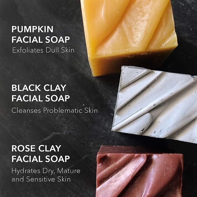 Osmia Skincare - Natural Rose Clay Facial Soap Bar | Coconut Milk, Jojoba Oil, Mango Butter | Soothe, Plump, Soften | Clean Beauty For Healthy Skin (2.25 oz | 64 g)