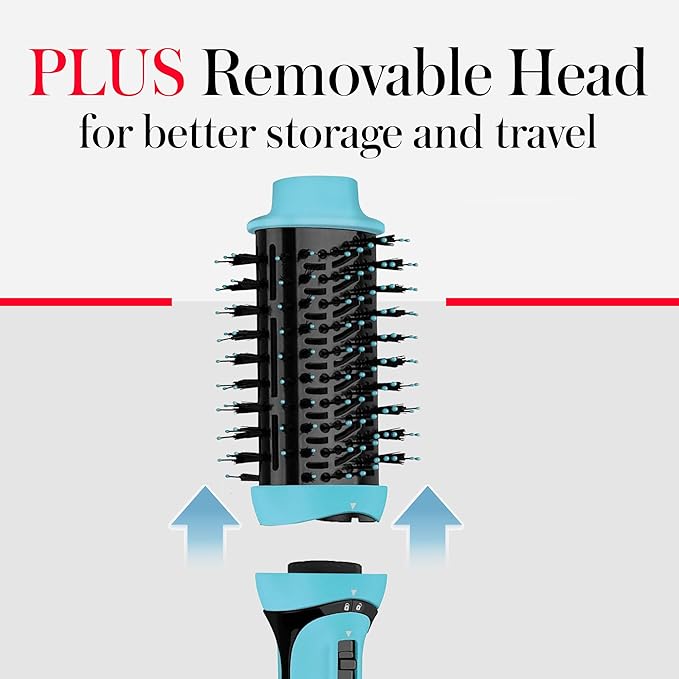 REVLON One Step Volumizer Plus Hair Dryer and Styler | More Volume, Less Damage, and More Styling Control for Easy and Fast Salon-Style Blowouts, Plus Travel Friendly (Mint)
