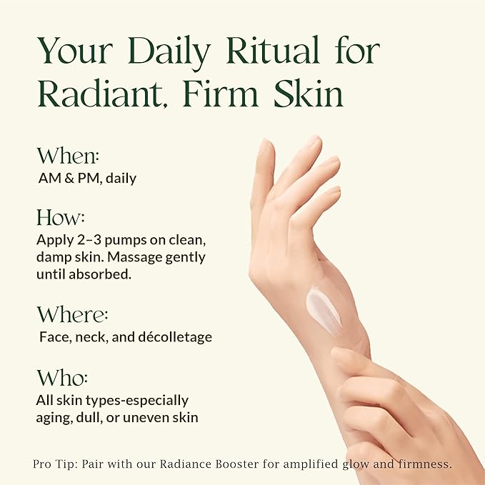 Stem Cellular Firming Moisturizer - Apple Stem Cells & Vegan Collagen - Anti-Aging Face/Neck Day & Night Cream - Firming, Hydrating, Wrinkle Repair - Improves Elasticity (1.69 fl oz)