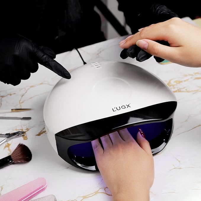 L'UGX 56W UV LED Nail Lamp Nail Dryer for Gel Polish, UV Light Curing Lamp with 4 Timer, Perfect for Manicure and Pedicure