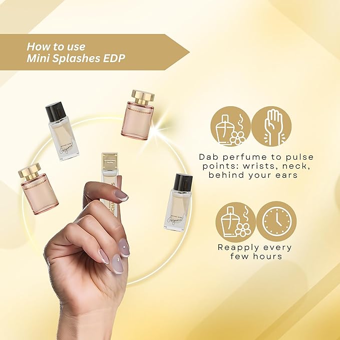 Michael Kors Perfume for Women 5 Piece Mini Gift Set Variety Splashes