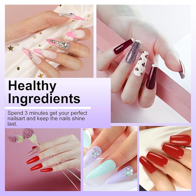 Gel Nail Polish Kit,With UV LED Nail Dryer,Electric nail drill kit,Nail Tools DIY Home