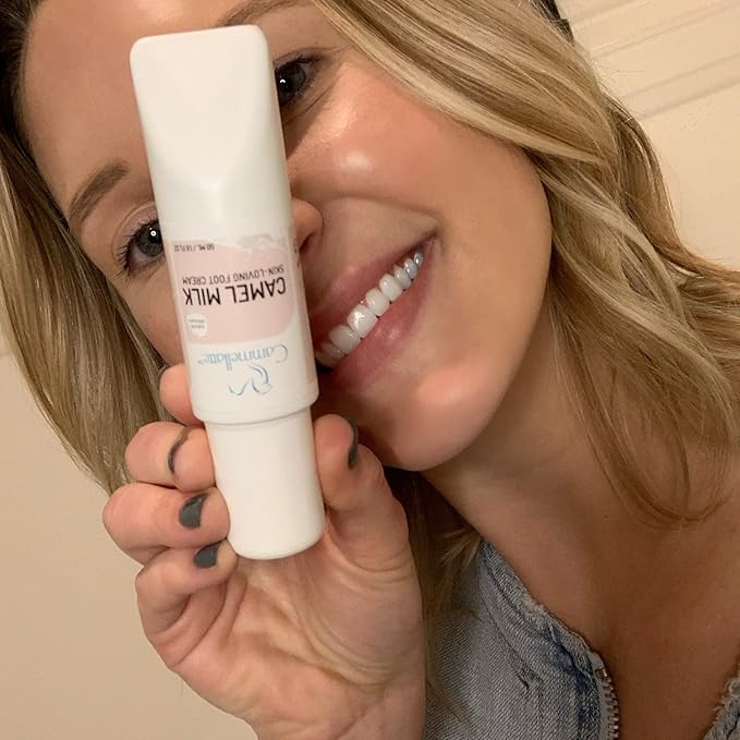 Camel Milk Foot Cream for Dry Cracked Feet With Shea Butter, Tea Tree Oil, Vitamins and Omega Fatty Acids 50 ml