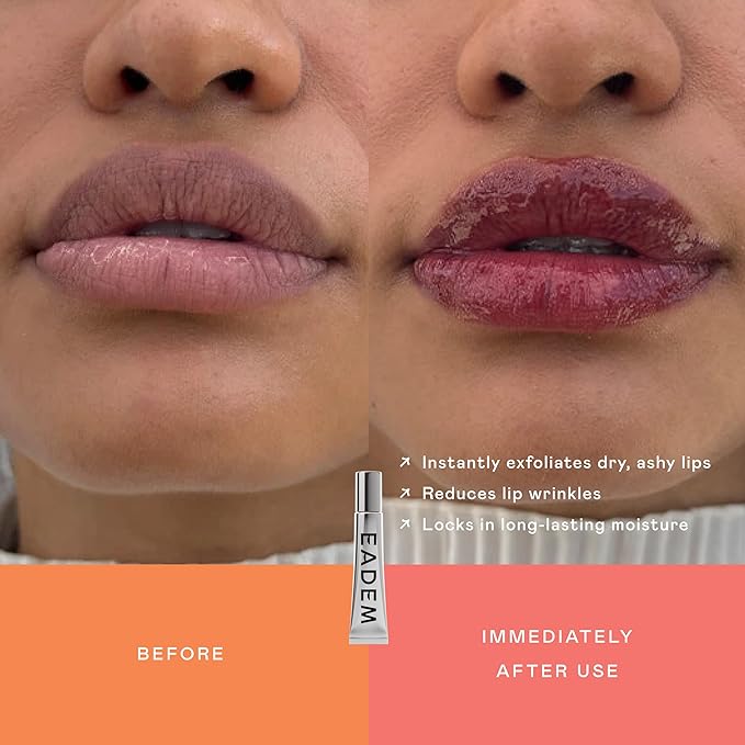 EADEM Le Chouchou Lip Softening Balm, Lip Gloss for Women, Lip Plumper & Lip Mask, Overnight Hydrating & Moisturizing Luxury Lip Balm, Mothers Day Gifts, 0.5 oz, Bissap Glaze