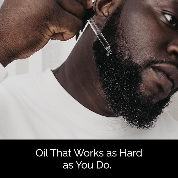 Golden Grooming Beard Oil & Balm Bundle for Men | Natural Growth Kit with Shea Butter | 4oz Balm & 2oz Oil | Fresh Scent