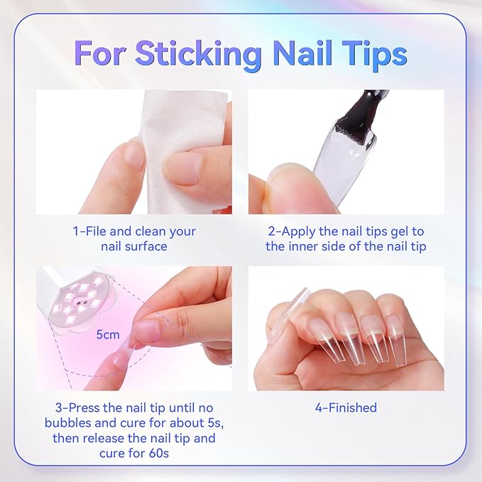 Makartt UV Nail Lamp: Mini UV Light for Gel Nails Polish Luminoza 30W Rechargeable LED Nail Light Nail Dryer with 4 Timers & Auto Sensor, Fast Curing Goosenecks Lamp for Home DIY Manicure