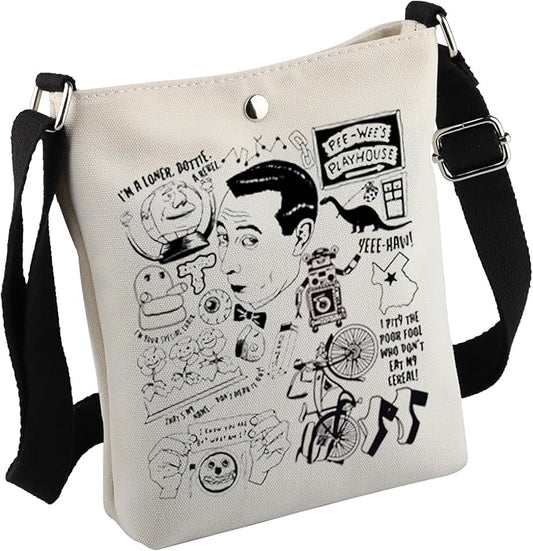 MNIGIU P-ee Herman Playhouse Tote Bag - P-ee Herman Fan Gift Merchandise