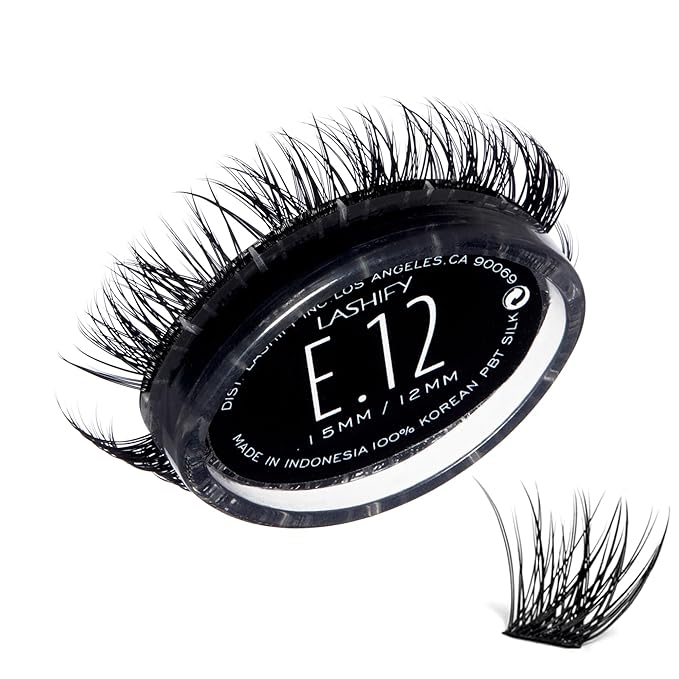 Lashify Extreme 12mm Gossamer DIY Eyelash Extensions Refill, Black, Easy False Lashes To Add Tremendous Volume