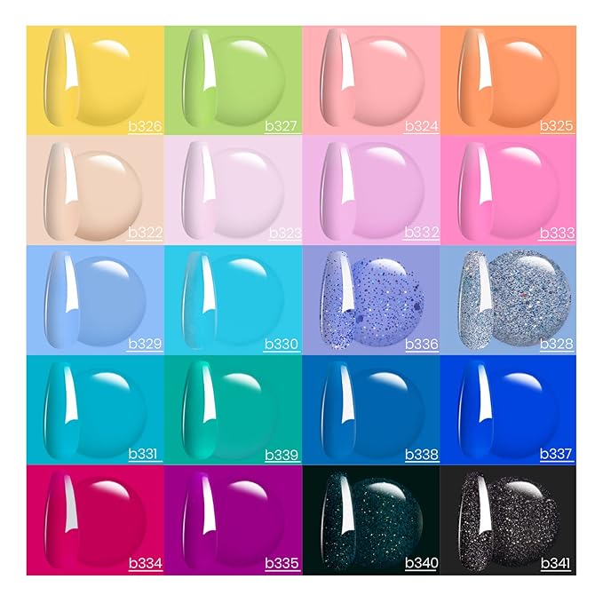 Beetles Gel Nail Polish Kit- 2 Pcs 15ml Black White Colors Polish Set Soak Off Led Polish Nail Art Manicure & Gel Polish Nail Set 20 Colors Fantasyland Collection Pastel Bright Pink Purple Navy Blue