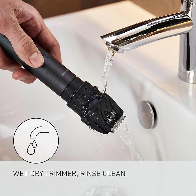 Panasonic MultiShape Electric Trimmer for Beard and Hair, 39 Adjustable Cutting Lengths and Advanced Blade System, Cordless Waterproof Wet/Dry Clipper for Men - ER-ACKN1-HB