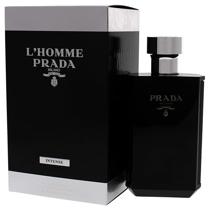 Prada L'homme Intense Eau de Parfum Spray for Men, 5 Ounce