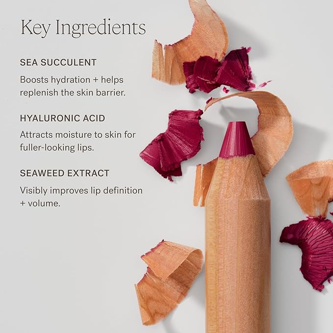 ILIA - Lip Sketch Hydrating Crayon | Non-Toxic, Cruelty-Free, Hyaluronic Acid, Hydrating + Long Lasting, Crease-Resistant, Demi-Matte (Genre)