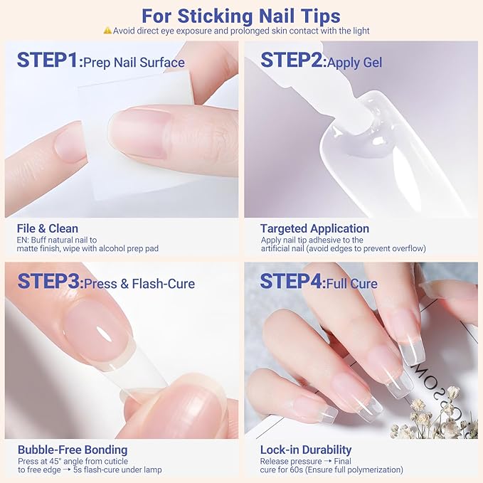 Smart Sensing UV Nail Lamp-Equipped with LED Dual Light Sources(365+405nm) for 10-Second Rapid Curing.Features Three Timing Settings,Rechargeable,and a 360-degree Adjustable Neck.