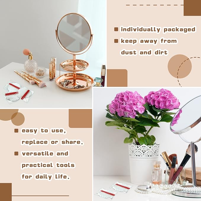 200 Pieces Hotel Vanity Kit Individually Wrapped Hotel Amenities Disposable Travel Size Hotel Hospitality Supplies, Each Includes 2 Cotton Pads 4 Cotton Swabs Nail File for Motels Makeup Toiletries