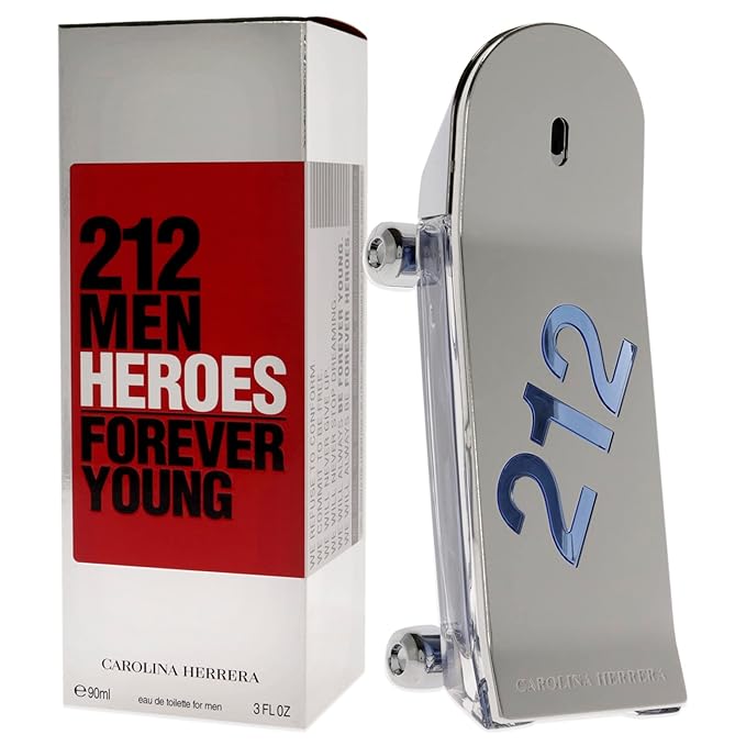Carolina Herrera 212 Heroes Forever Young EDT Spray Men 3 oz
