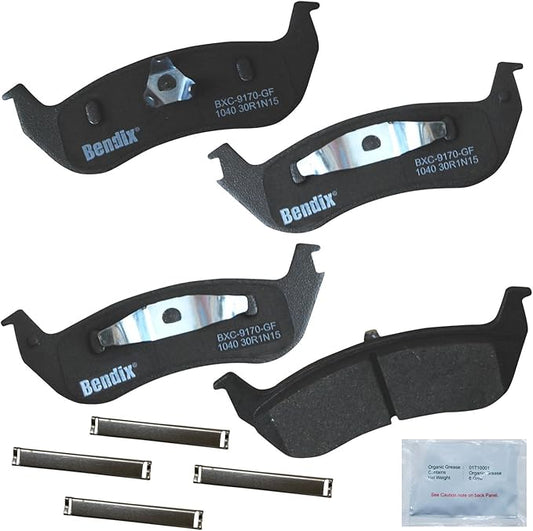 Bendix Priority1 CFC1040 Ceramic Rear Brake Pads for Ford Crown Victoria 2007-2003