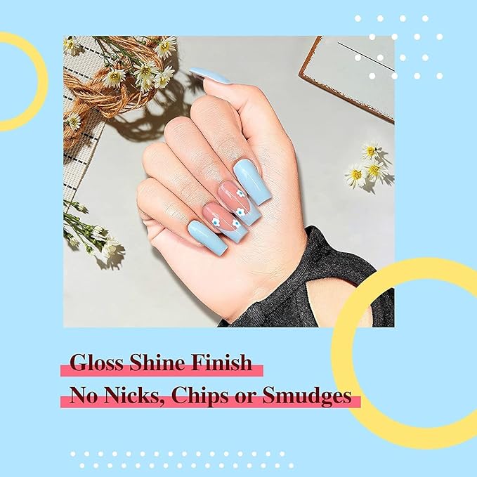 AIMEILI Summer Color Bright Pink Pastel Gel Nail Polish Color, Builder Base and No Wipe Top Coat Set