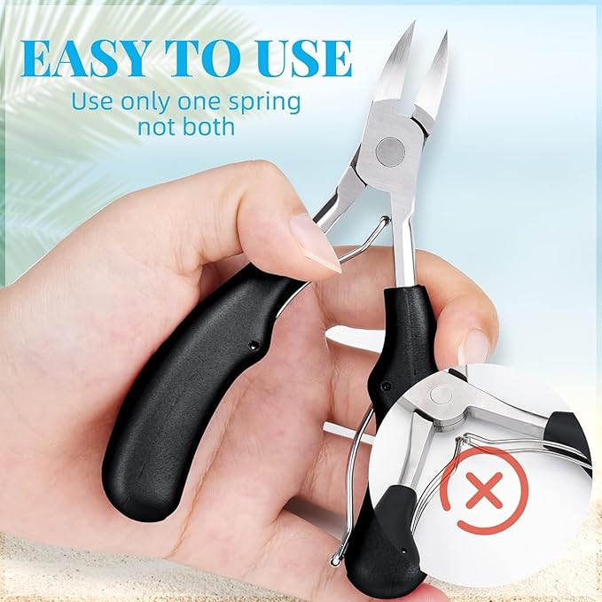 11pcs Ingrown Toenail Clipper Nail Cutter,Multifunctional Stainless Steel Nail Clipper,Adult Thick Nails Travel Grooming Kit Manicure & Pedicure Set Personal Care Tools (black)