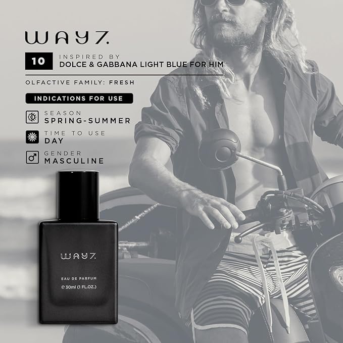 Eau De Parfum Inspired by D.G Light Blue Men’s, Concentrated Fragrance, Long-Lasting Perfume For Women & Men- Replica Cologne, Paraben Free, Vegan Perfume Spray (30 ml | 1 fl. oz)