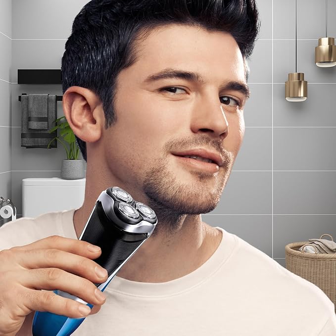 9 Pack SH70/71 Replacement Head Compatible with Philips Norelco Series 7000， Upgraded SH70/71 Compatibility Double blades for norelco 7000 replacement heads