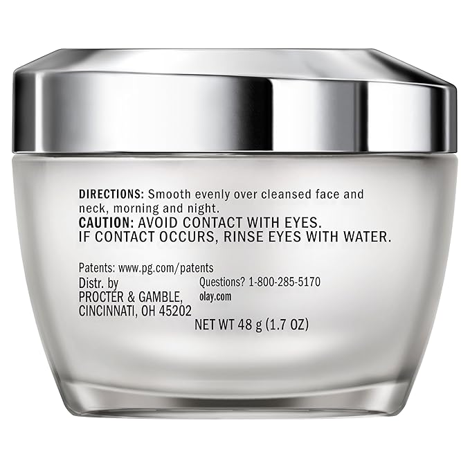 Olay Collagen Peptide Face Moisturizer, Firming Cream for Women, Fragrance-Free, Non-Greasy - Hydrating, Anti-Aging, Anti-Wrinkle, Smooth Fine Lines, Plumping Skin Care - Niacinamide, 1.7 Oz