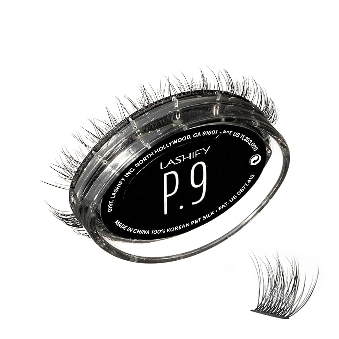Lashify Plushy 9mm Gossamer Lashes in Black, Easy DIY False Lashes for a Voluminous Yet Still Natural Look