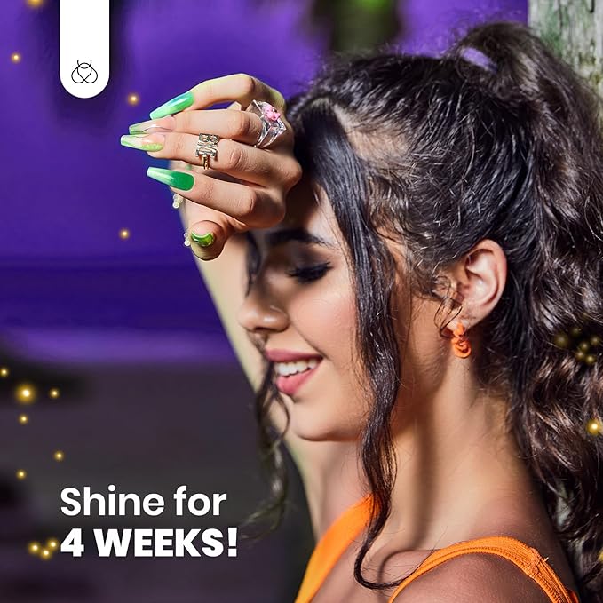 Beetles Cat Eye Gel Nail Polish Set, 6 Colors Summer Neon Holographic Glitter Gel Polish Kit Hot Pink Orange Purple Blue Green Magnetic Nail Polish Soak Off UV French Nail Art Gift for Women