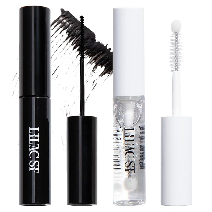 Lilac St - Eternal Bond Black Lash Glue & Lash Crystal Coat - Long Lasting & Fast Drying Lash Glue - Sealant for Extended Lash Wear, Reduce Stickiness & Keeps Lashes Clean - Waterproof, Vegan