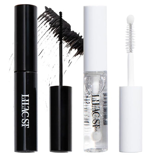 Lilac St - Eternal Bond Black Lash Glue & Lash Crystal Coat - Long Lasting & Fast Drying Lash Glue - Sealant for Extended Lash Wear, Reduce Stickiness & Keeps Lashes Clean - Waterproof, Vegan