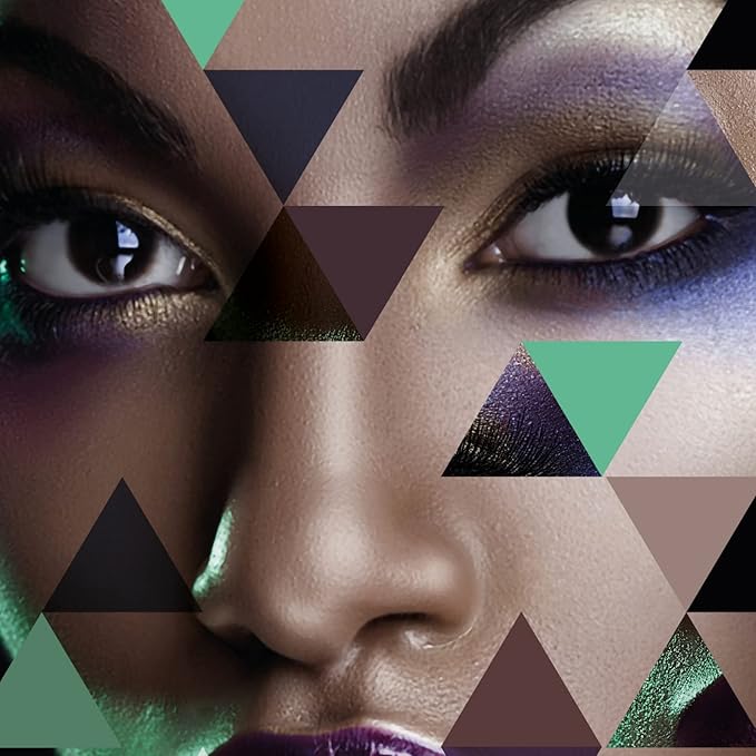 Nouba Quattro Eye Shadow Palette Set - Buildable Colorful Eye Makeup with Pigmented Matte, Velvety Shimmer Finish Rich Rainbow Color Corrector for Shading & Contouring Smokey Eye (Color 641)