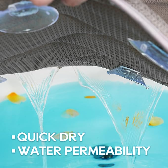 OMYSTYLE Full Body Bath Pillow, Bath Pillows for tub with Mesh Washing Bag & 21 Non-Slip Suction Cups, Spa Bathtub for Head Neck Shoulder and Back Support - 5D Air Mesh & Quick Drying | Blue