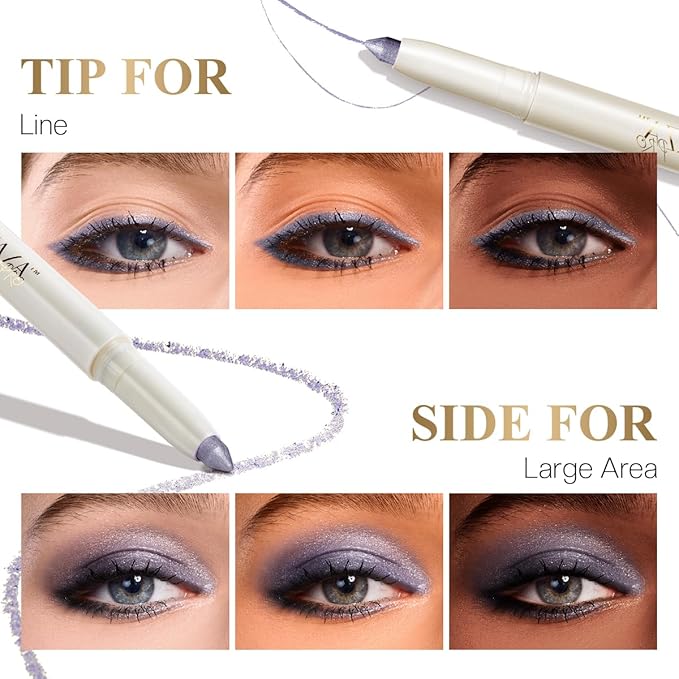 Cream Eye Shadow Eyeliner Makeup Sticks, Highlighter Brightener Pencil Classic-A016 + Multi-use-S5