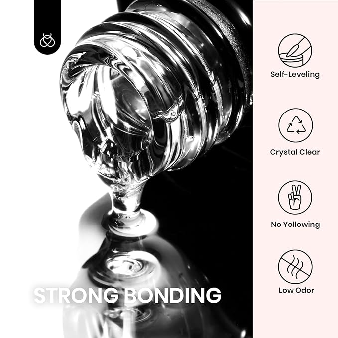 Beetles Gel Polish 5 in 1 Nail Glue and Base Gel Kit for Acrylic Nails and Gel Polish Nail Set 20 Colors Dreamy Town Collection Pastel Girly Sparkle Glitter 2023 Spring Summer Macaroon