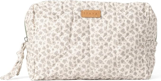 Staya Quilted Toiletry Pouch - Compact, Versatile, and Stylish Bag for All Your Essentials (Sweet Pea)