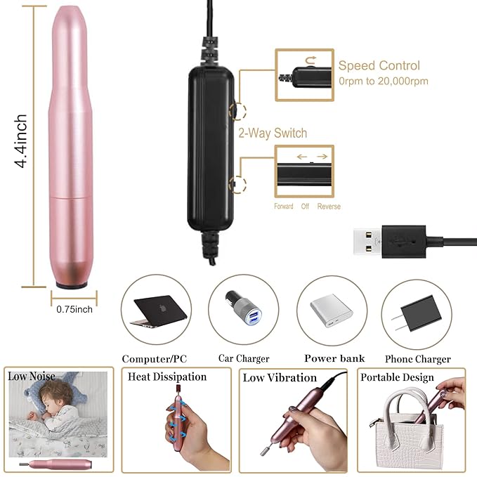 117 PCS Portable Electric Nail Drill Polish File Kit with 72W UV LED Nail Lamp Gel Manicure Dryer Lamp,Acrylic Nails Gel Polishing Shape Tools Supplies Set,Manicure Pedicure Nail Files DIY Decoration