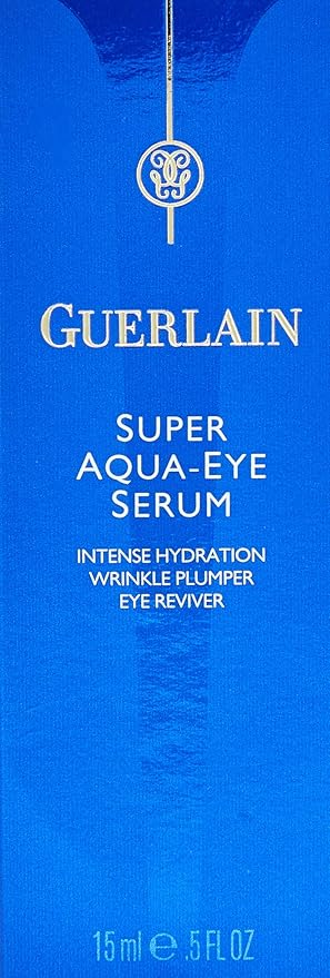 Guerlain Super Aqua Eye Serum Intense Hydration Wrinkle Serum Plumper for Unisex, 0.5 Ounce