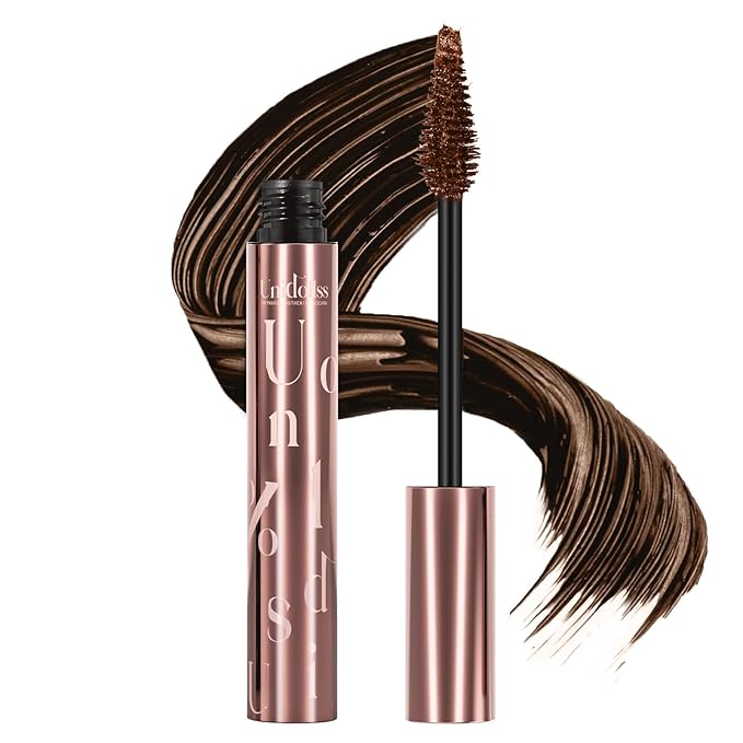 Unidollss Tubing Mascara Volume and Length Brown Lengthening Long Lasting All Day, No Smudging, No Clumping, Washable Voluminous Tubing Mascara for 30+ Women, Gluten-free Safe for Sensitive Eyes