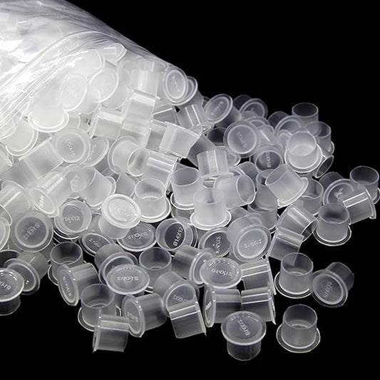 Tattoo Ink Caps - Jconly 1000Pcs Tattoo Ink Cups Pigment Caps With Base Sizes 11mm Disposable Tattoo Caps Tattoo Supplies (1000PCS Small #11)…